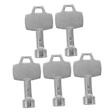 Milisten 5 Stück Mülleimerschlüssel Türschloss Dreieckschloss Mülleimerschlüssel Dreieckschlüssel Dreieckschlüssel Aktenschrank Ersatzschlüssel Mülleimerschlossschlüssel