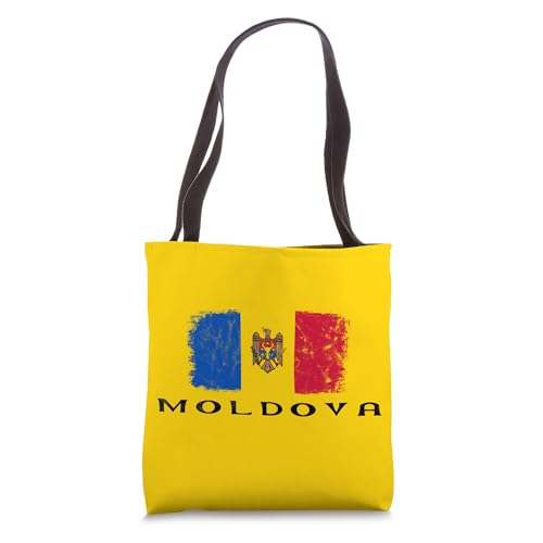 Bolso Tote con bandera de Moldavia miniatura 1
