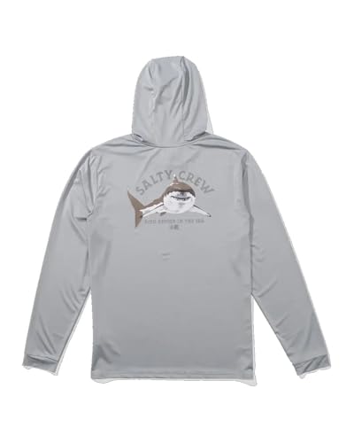 Salty Crew Men's Lurking Sunshirt Hoodie - Lightweight, UPF 50+, LS Sunshirt - Beach Lifestyle Apparel