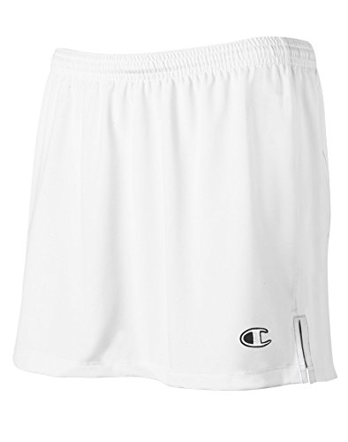 Skort Champion Fastbreak blanc YL : jupe-short de tennis respirante pour femme active