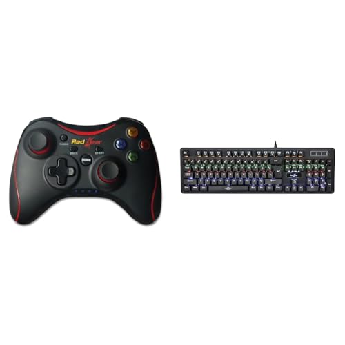 Image of Redgear Pro Wireless Gamepad with 2.4GHz Wireless Technology, Integrated Dual Intensity Motor, Illum