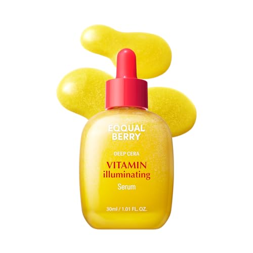 'EQQUALBERRY Vitamin C Illuminating Serum - Aufhellendes Serum mit Acerola und Niacinamid, stärkt die Hautbarriere, spendet Feuchtigkeit mit Ceramid und Hyaluronsäure, 30 ml