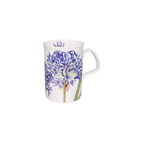 Taza Agapanthus de porcelana fina azul 10 oz miniatura 1