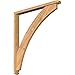 Ekena Millwork BKT0402X36X40THR03SWR Thorton Arts and Crafts Smooth Bracket w/Offset Brace, Western Red Cedar