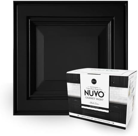 Nuvo Black Deco Cabinet Makeover Kit - Easy DIY 7-Piece Set, Bold...