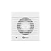 Popp- Ventilador Extractor Aire Baño Cocina 15W 100MM 220V Silencioso 180m3 / h con Válvula Anti-retorno o Mosquitera, Instalar Facíl en Pared (15W)