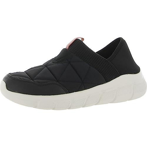 Skechers Bobs B FlexMighty Puff Womens Slip On 10 BM US Black