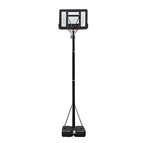 Pexmor Portable Basketball Hoop Height Adjustable 5.9'-10' Basketball Stand Backboard System For Both Youth And Adults W/Wheels 2 Nets Shatterproof Pvc Backboard Indoor & Outdoor #TOP7