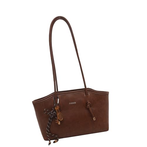 HDOYTXXM Bolso asesinado para mujeres PU cuero monedero de hombro de gran capacidad bolsas de viaje ocio portátil regalos señoras cuero carteras y bolsos Top Satchel, marrón HDOYTXXM Bolso asesinado para mujeres PU cuero monedero de hombro de gran capacidad bolsas de viaje ocio portátil regalos señoras cuero carteras y bolsos Top Satchel, marrón