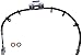 Dorman H620580 Brake Hydraulic Hose Compatible with Select Dodge/Ram Models,Black