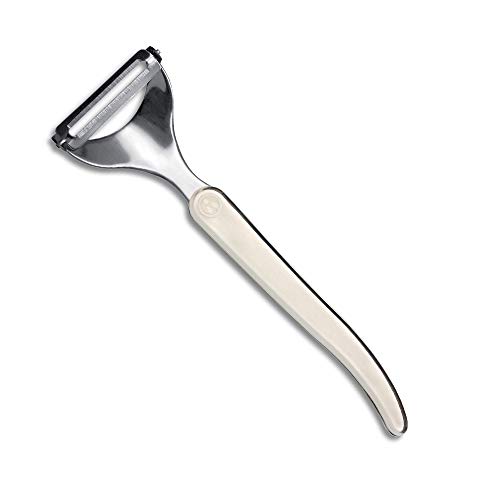 Laguiole Évolution® - Éplucheur rase-légumes en acier inoxydable - Ustensile de cuisine manche ABS bi-injection - Garantie lave-vaisselle - Couleurs panachées Cover