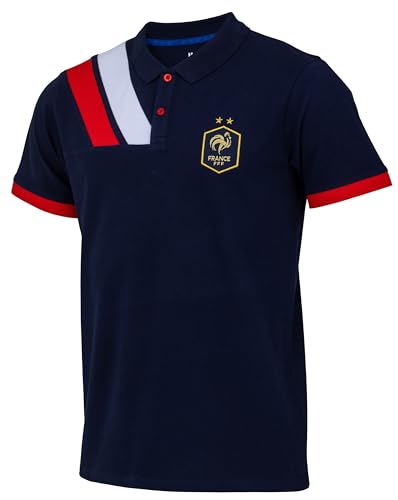 FFF Polo Collection Officielle Equipe de France de Football - Taille Adulte Homme XXL