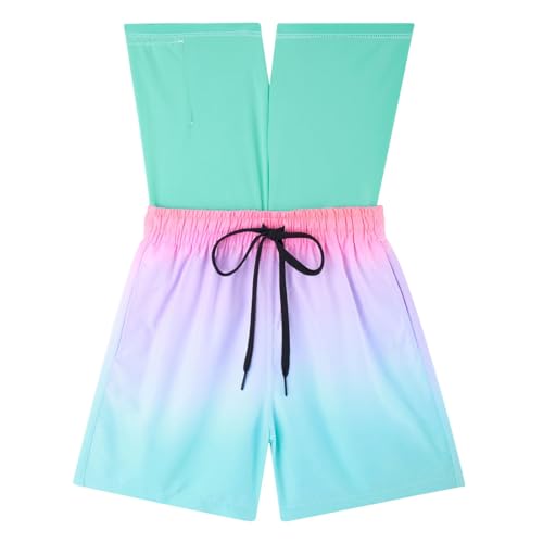 Image of Cozople Boys Swim Trunks Compression Liner Swim Shorts Quick Dry Bathing Suit with Boxer Brief Swimwear 2-20T