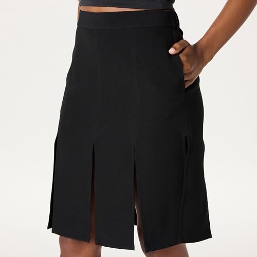 Jupe Carwash Slit Skirt de bureau au dîner chic - 3
