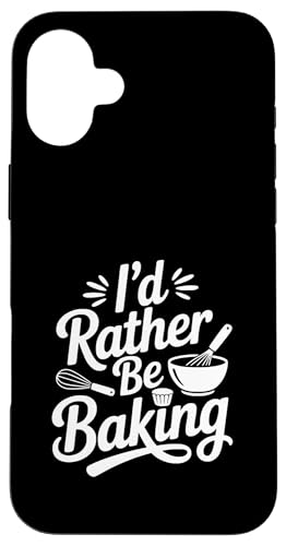 I'd Rather Be Baking ʔx[LODƂ̃ACfA X}zP[X iPhone 16 Plus p