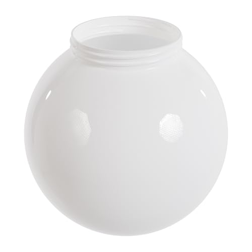 Image of KASTLITE White Plain 6 inch Acrylic Festival Globe, 3.25 inch Threaded Neck