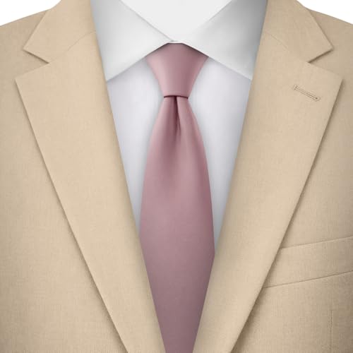 Image of Jacob Alexander Men's Slim Width 2.75 inch Solid Color Tie