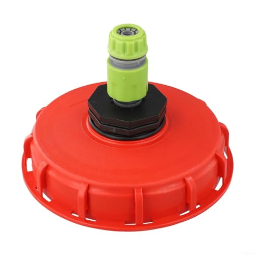 Tapa de tanque de plástico IBC con conector de inyección de agua para barriles de almacenamiento de agua, barriles de lluvia y accesorios de tubería