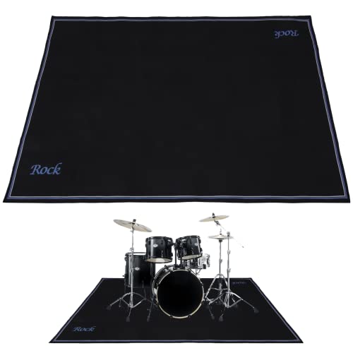 Anjetan Drum Rug, Drum Mat, Electrical Drum Carpet Soundproof Rug Pads Drum Accessories for Electric...