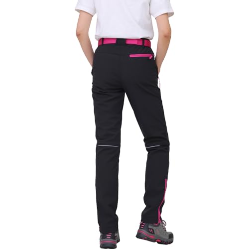 WORK IDEA Damen Outdoor-Hose für anspruchsvolle Wanderungen - Wasserdichtes Material, elastische Passform, Winterwärme, Kontrastfarben-Reißverschlüsse und mehr