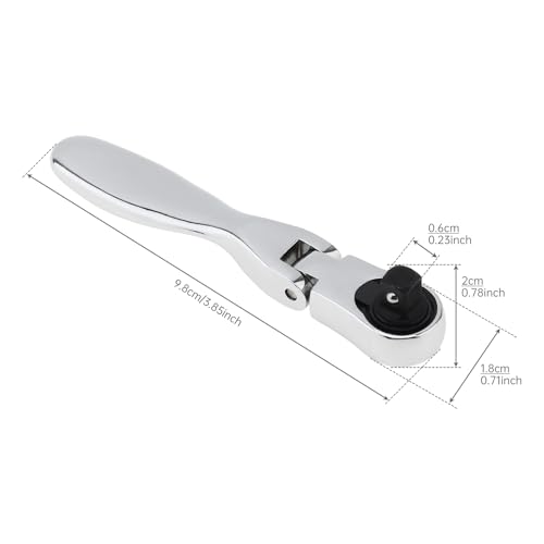 Omninmo Mini Ratchet Wrench Screwdriver Chrome Vanadium Steel 72 Teeth 2 in 1 Socket Batch Head Quick Wrench - Image 4