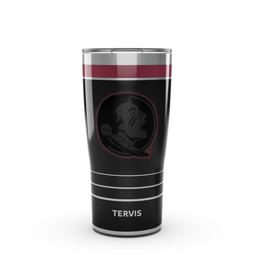 Tervis Traveler Florida State Seminoles - Night Game Triple Insulated Tumbler Travel Cup Keeps Drinks Cold & Hot, 20oz, Stainless Steel