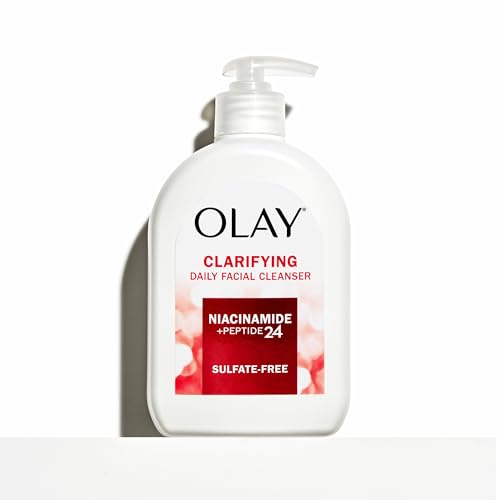 Olay Face Wash,Daily Facial Cleanser with Niacinamide,Peptides & Glycerin - Clarifying,Refreshes Skin Surface,Refines Appearance of Pores - Sulfate-Free,Paraben-Free,Oil-Free,16 Oz,(Pack of 2) - image 6