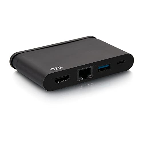 Estación de acoplamiento USB-C 4 en 1 C2G de 100W para portátiles