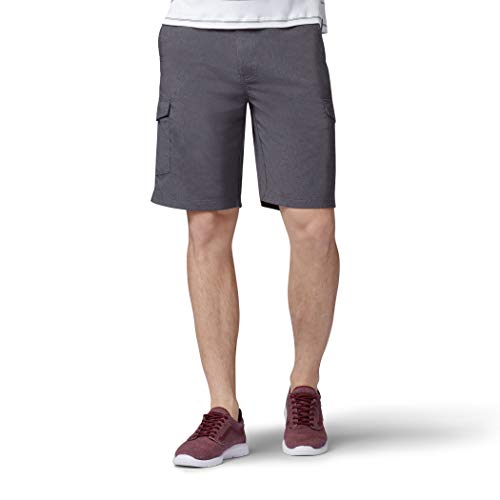 Lee Men's Performance Series Extreme Comfort Tech Cargo Short, Dark Charcoal Heather, 36