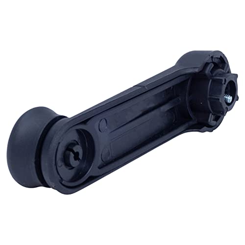 Image of TRQ Window Crank Handle Black Compatible with 96-07 Chrysler 95-10 Dodge 97-10 Jeep 95-01 Plymouth