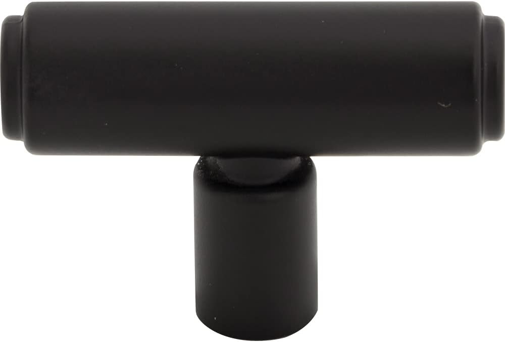 Top Knobs Clarence T-Knob 2 Inch Flat Black