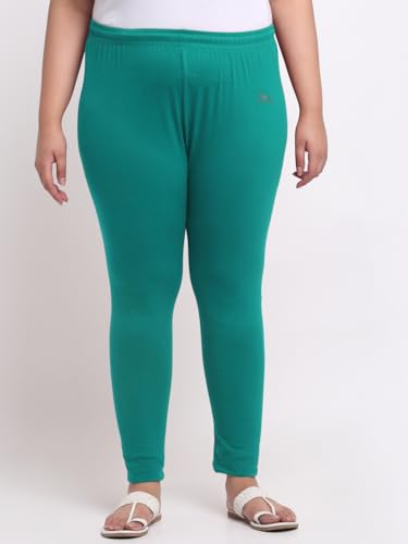 Image of Soft Cotton Ankle Lenght Solid Regular and Plus 35 Colours Leggings for Womens and Girls (Sizes :- M to 6XL)