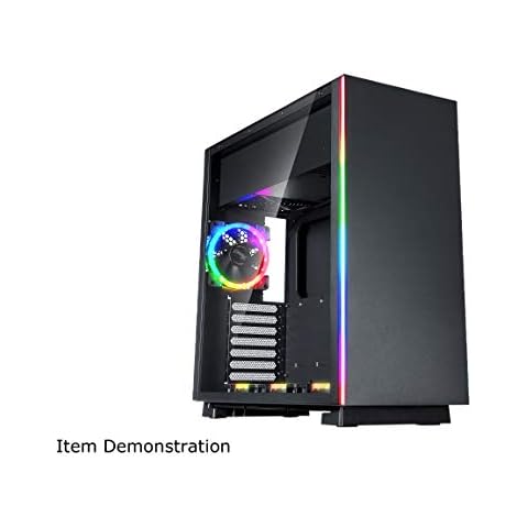 Rosewill ATX Mid Tower RGB Gaming Computer Case with Tempered Glass, RGB PC Fans, Excellent Cable Management and Airflow, Support for AIO Water Cooling, and Large Graphic Cards/VGA - Prism S500 (NP) Cover