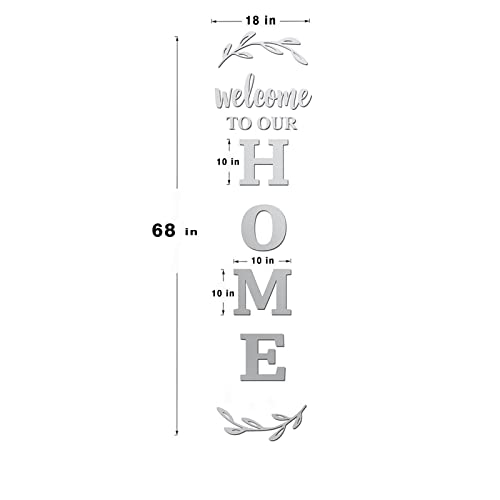 Achoose Wall Decor Home Letter Signs Home Decor Mirror Wall Stickers Acrylic Wall Decor For Bedroom Living Room 68×18 In #TOP6