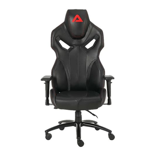 Image of ASTRIX Gaming Chair - Monza Series (Black) | Ergonomic High-Back Chair with Lumbar Support, Reclining Backrest & Adjustable Armrests for Gamers, Office & Home Setup