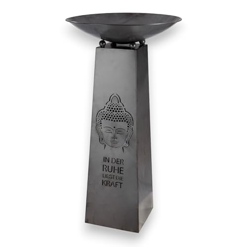 BUSDUGA 4465 Metall Schalenständer Buddha, In der Ruhe liegt die Kraft...