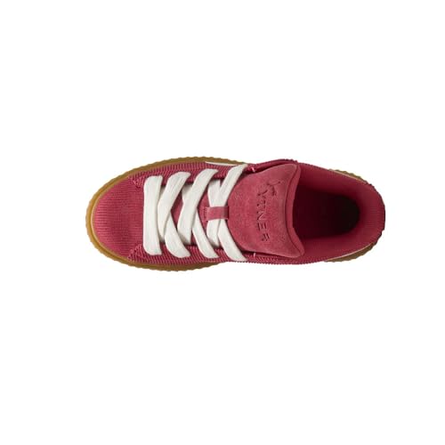 PUMA Womens Creeper Phatty Corduroy Lace Up Sneakers Shoes Casual - Red4