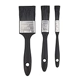 3 pinceles profesionales en diferentes tamaños 1 cm, 2 cm, 5 cm.