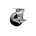 Glass Filled Nylon Swivel Top Plate Caster w/5" x 2" Black Wheel & Top Lock Brake - 1250 lbs Capacity/Caster - Service Caster Brand