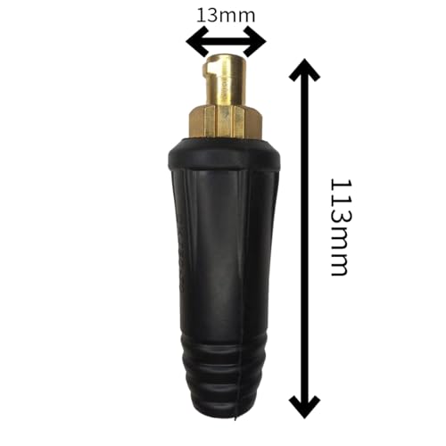 Kit 2 Conector Engate Rápido Macho 13mm Terminal Inversora Maquina de Solda