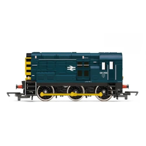 Image of Hornby Railroad: Class 08 BR Sound Fitted 08256 Locomotive Model, Blue