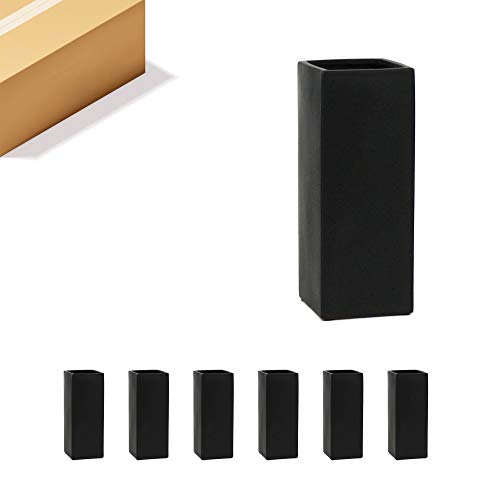 WGV Ceramic Block Vase Bulk, 5" W x 14" H,