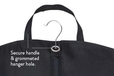 Foster-Stephens Quality, Thick, Sturdy, Long-lasting Oxford Cloth Travel Bags for Dresses and Suits | Grey or Black 42” or 62” Length | (42'', Grey)