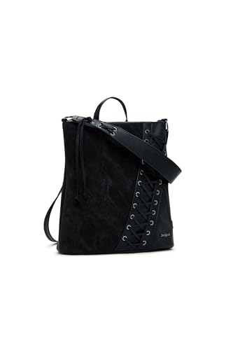 Desigual mochila de ocio Pretoria Patch Tango Mini Backpack Black negro