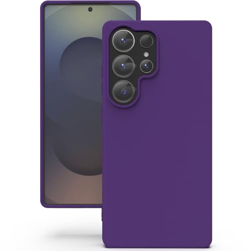Coque Samsung S25 Ultra anti-choc et anti-poussière étui silicone violet YATWIN