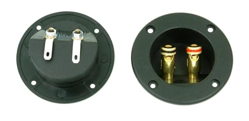 10 Pcs Speaker Box Terminal Round Spring Cup Connector SUBWOOFER Enclosure