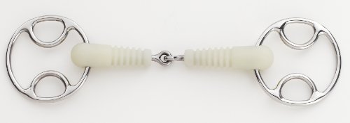 Happy Mouth Jointed Ribbed Mouth Loop Ring Gag Bit Size: 5.5