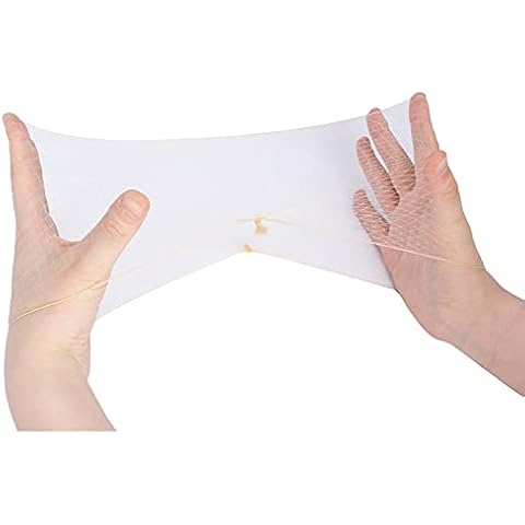 WeKen Hair Net 50PCS Invisible Elastic Edge Mesh Hair Nets for Women, Food Service, Ballet Bun, Sleeping, Short Wig Packaging Hairnet 20 Inches Blonde(Individual Packing 50PCS) Cover