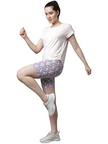 Image of PERFKT-U Women Slim Fit High-Rise Cycling Sports Shorts