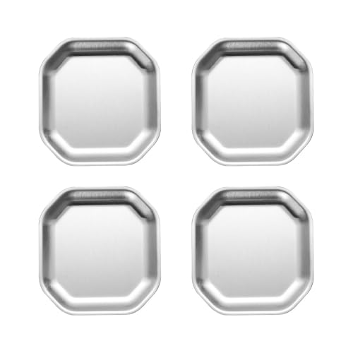 4 �̌����I�ȃS�[���h/�V���o�[ �X�e�����X�|�v���[�g ��v�Őςݏd�ˉ\�ȐH�� �L�����v �s�N�j�b�N��Ƒ��̐H���p �X�e�����X�|�H��